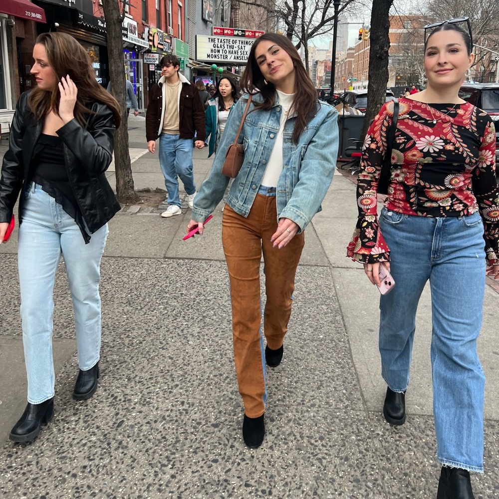 Good American Suede Jeans